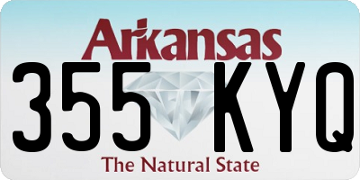 AR license plate 355KYQ