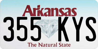 AR license plate 355KYS