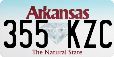AR license plate 355KZC