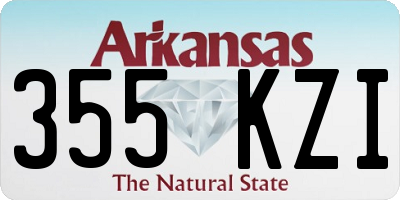 AR license plate 355KZI