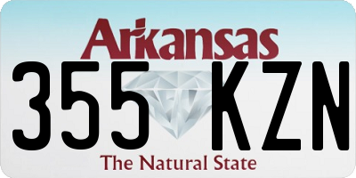 AR license plate 355KZN