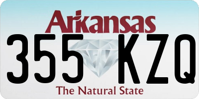 AR license plate 355KZQ