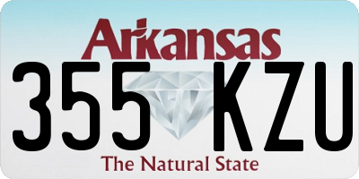 AR license plate 355KZU