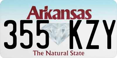 AR license plate 355KZY