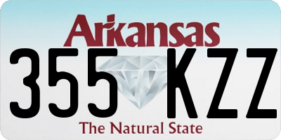 AR license plate 355KZZ