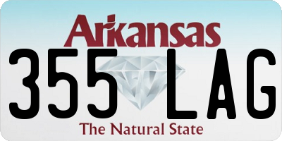 AR license plate 355LAG
