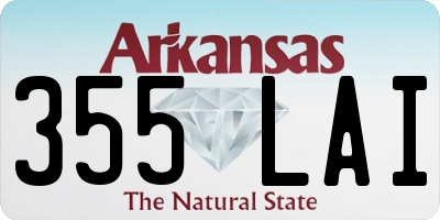 AR license plate 355LAI