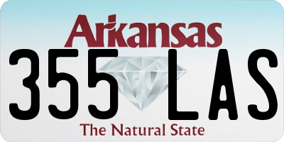 AR license plate 355LAS