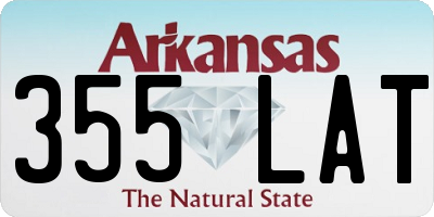 AR license plate 355LAT