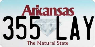 AR license plate 355LAY