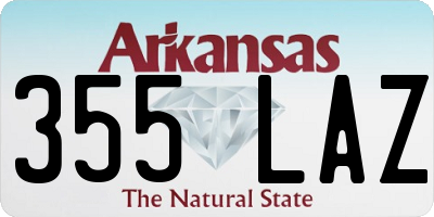 AR license plate 355LAZ