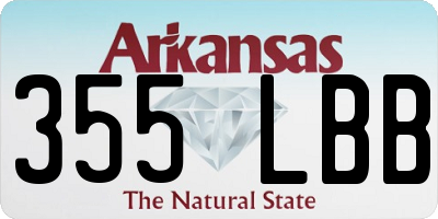 AR license plate 355LBB