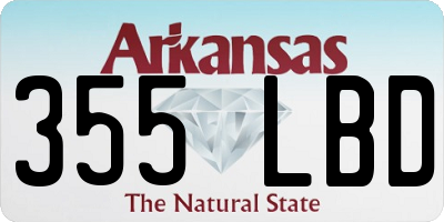 AR license plate 355LBD