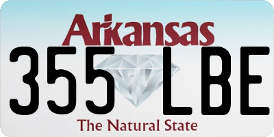 AR license plate 355LBE