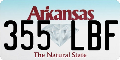 AR license plate 355LBF