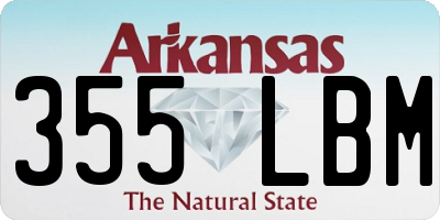 AR license plate 355LBM