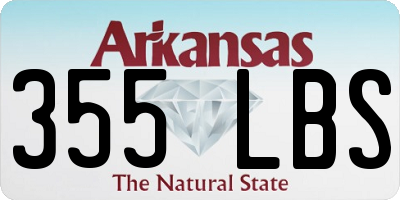 AR license plate 355LBS