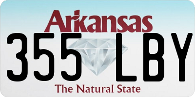 AR license plate 355LBY