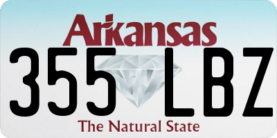 AR license plate 355LBZ