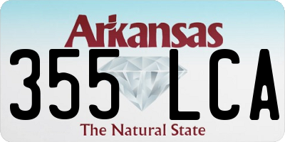AR license plate 355LCA