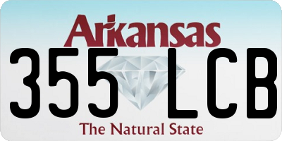 AR license plate 355LCB