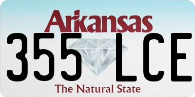 AR license plate 355LCE