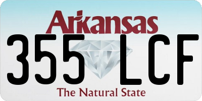 AR license plate 355LCF