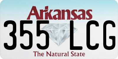 AR license plate 355LCG