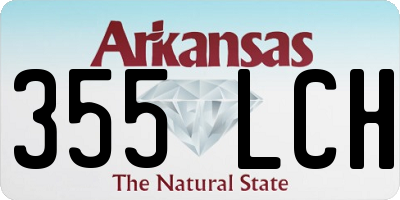 AR license plate 355LCH