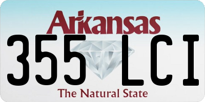 AR license plate 355LCI