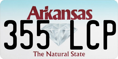 AR license plate 355LCP
