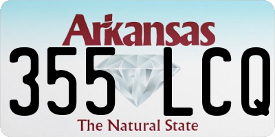 AR license plate 355LCQ
