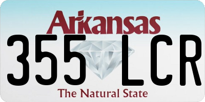 AR license plate 355LCR