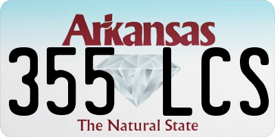 AR license plate 355LCS