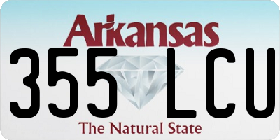 AR license plate 355LCU
