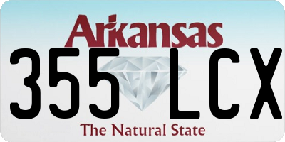 AR license plate 355LCX