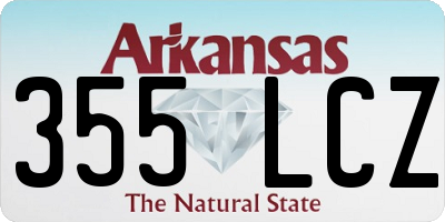AR license plate 355LCZ