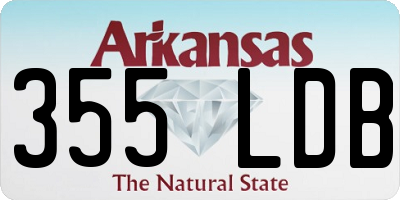 AR license plate 355LDB