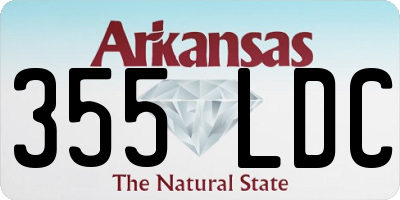 AR license plate 355LDC