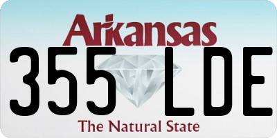 AR license plate 355LDE
