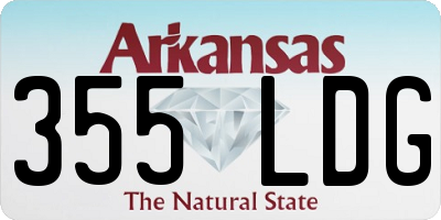 AR license plate 355LDG