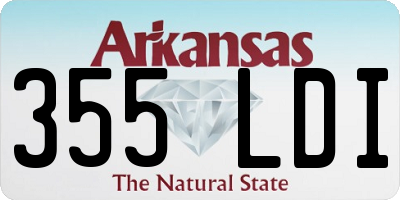 AR license plate 355LDI