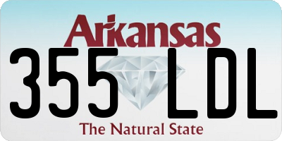AR license plate 355LDL