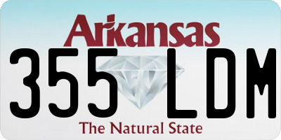 AR license plate 355LDM