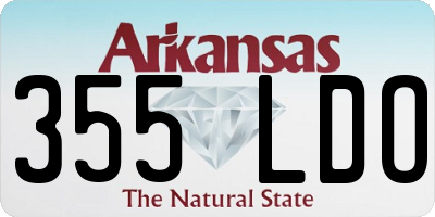 AR license plate 355LDO