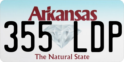 AR license plate 355LDP