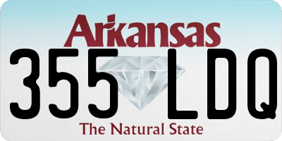 AR license plate 355LDQ