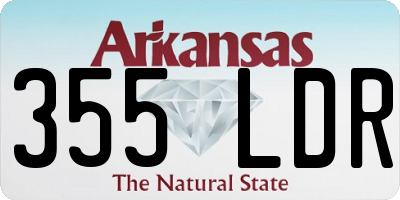 AR license plate 355LDR