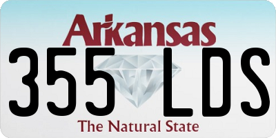 AR license plate 355LDS