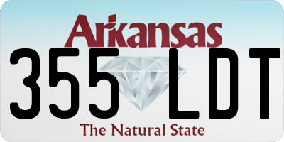 AR license plate 355LDT